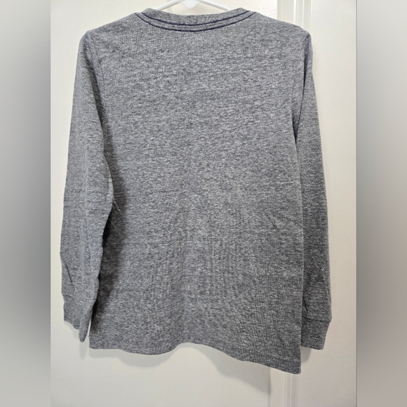 Carter's Gray Dinosaur Christmas Tree Boys Long Sleeve Tee - Picture 2 of 4